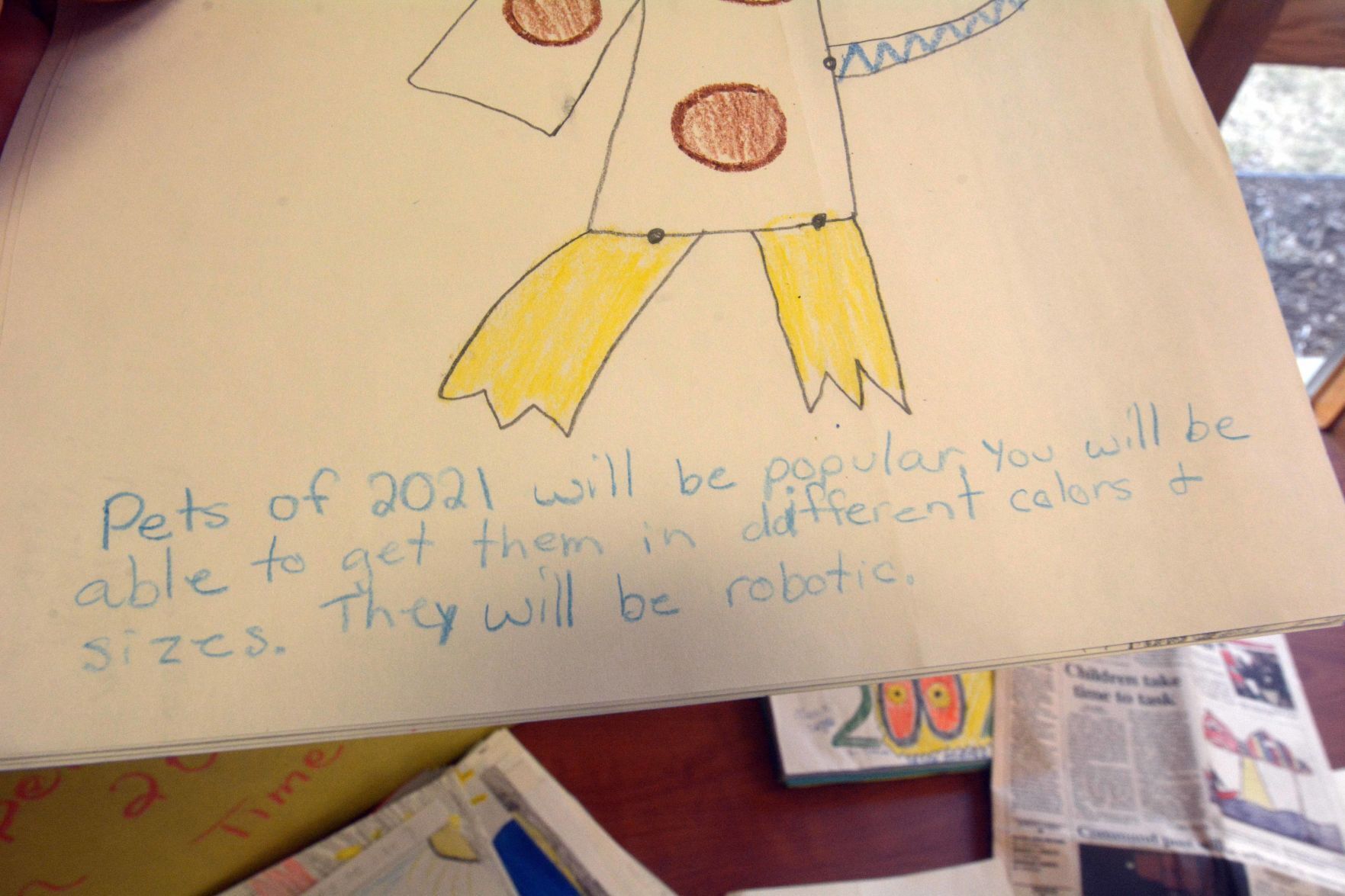 Portage students create time capsule